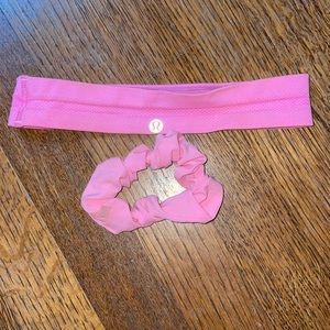Matching lululemon headband and Scrunchie